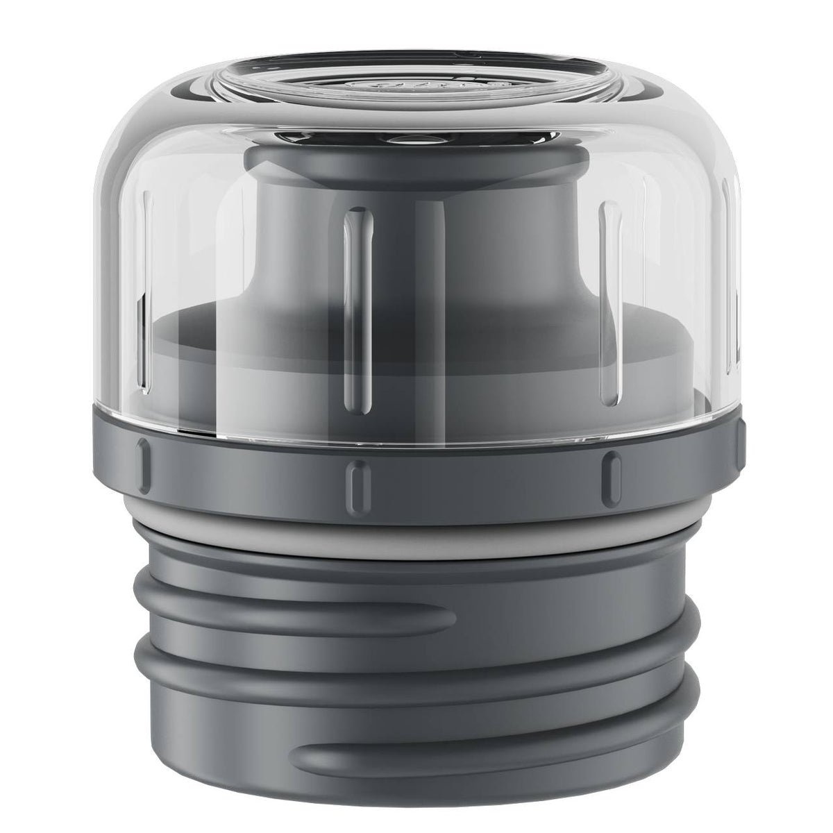 Trinkverschluss, 2-teilig, dunkelgrau/klar 0,35l/0,50l für 5677