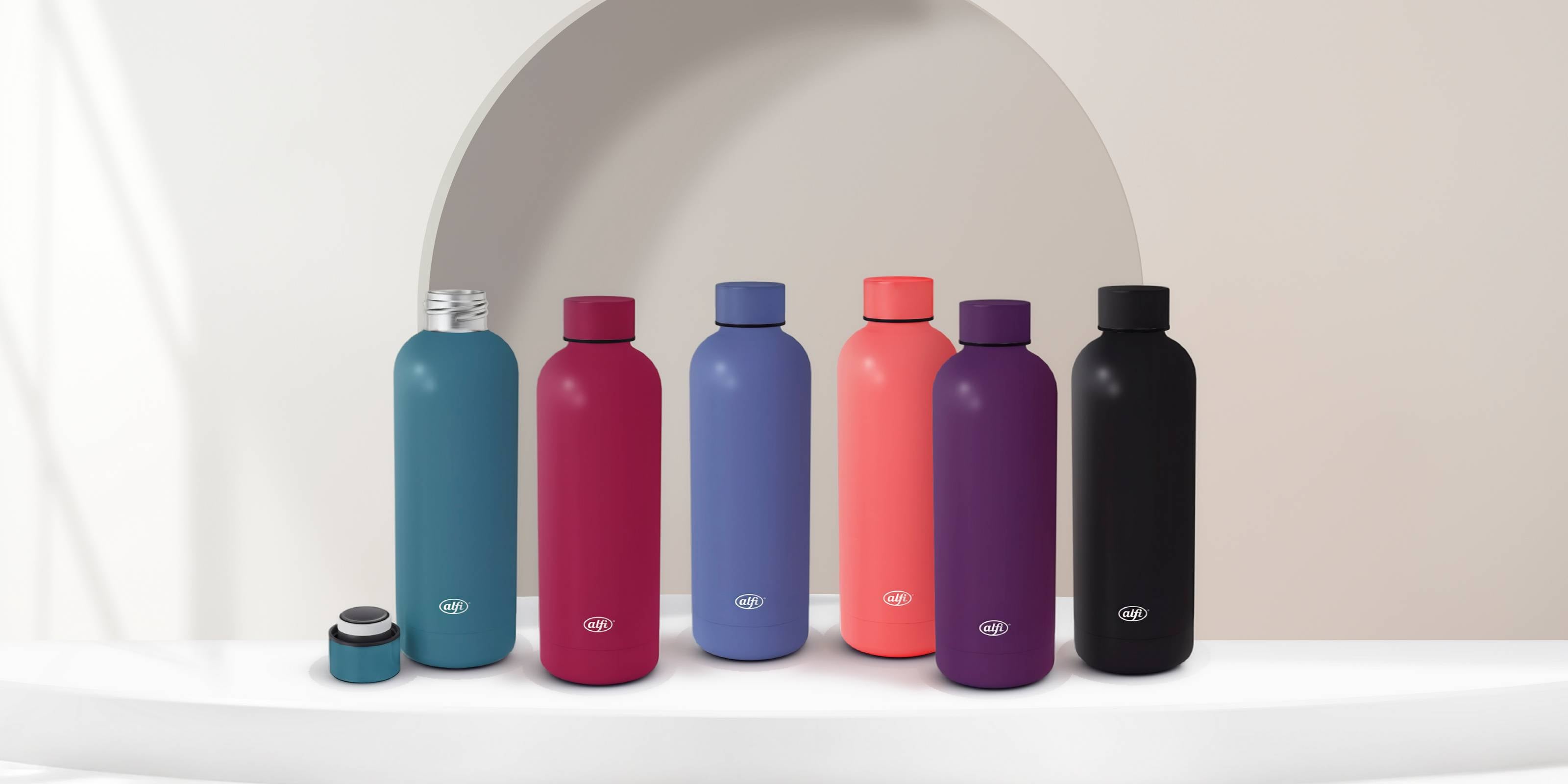 different colors basics bottle